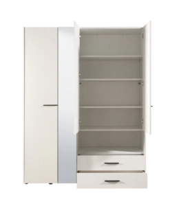 ARMADIO "LISBONA" 4 ANTE BIANCO, 161X55X205 CM